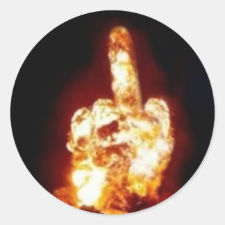 The Finger Classic Round Sticker