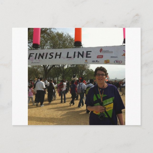 The Finish Line! Postcard (Front)