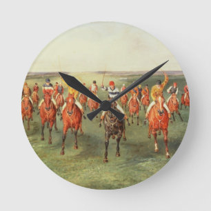 The Finish of the Two Thousand Guineas at Newmarke Round Clock