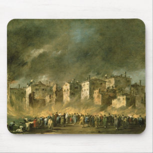 The Fire at San Marcuola (oil on canvas) Mouse Pad