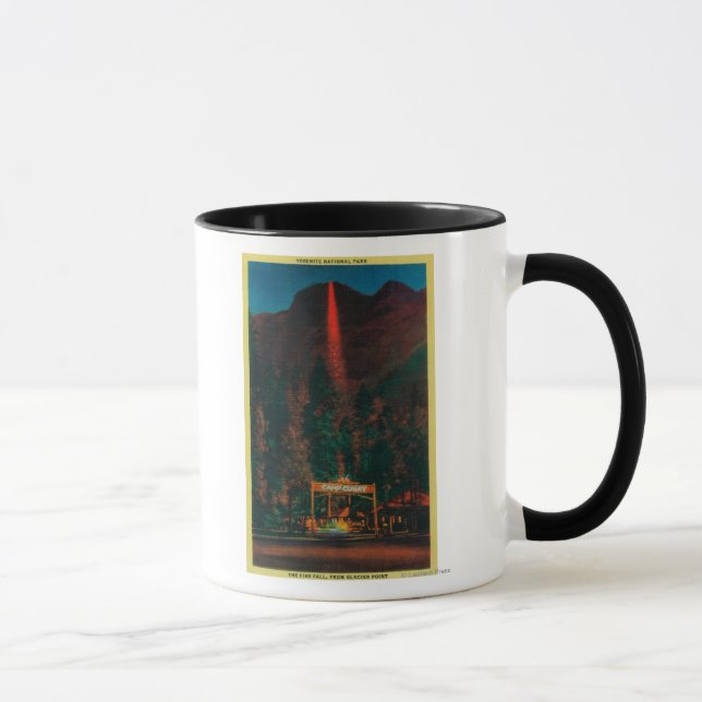 The Fire Fall from Glacier Point Mug (Right)