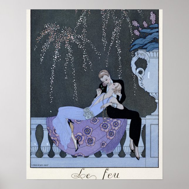 The Fire, illustration for 'Fetes Galantes' by Pau Poster (Front)