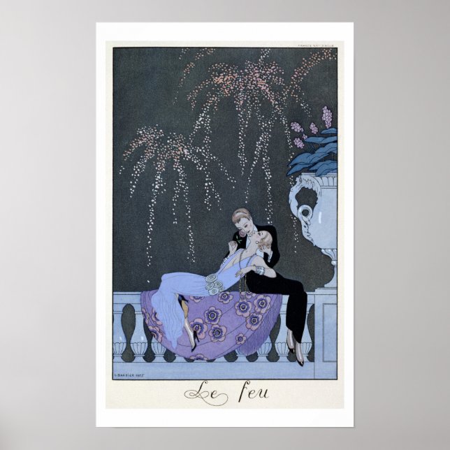 The Fire, illustration for 'Fetes Galantes' by Pau Poster (Front)