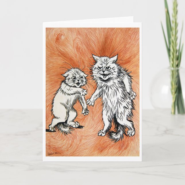 The Fire of The Mind, Louis Wain Card (Front)