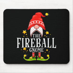 The Fireball Gnome Christmas Matching  Mouse Pad