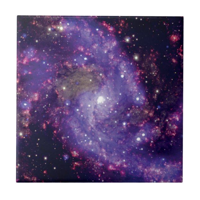 The Fireworks Galaxy Outer Space Photo Ceramic Tile (Front)