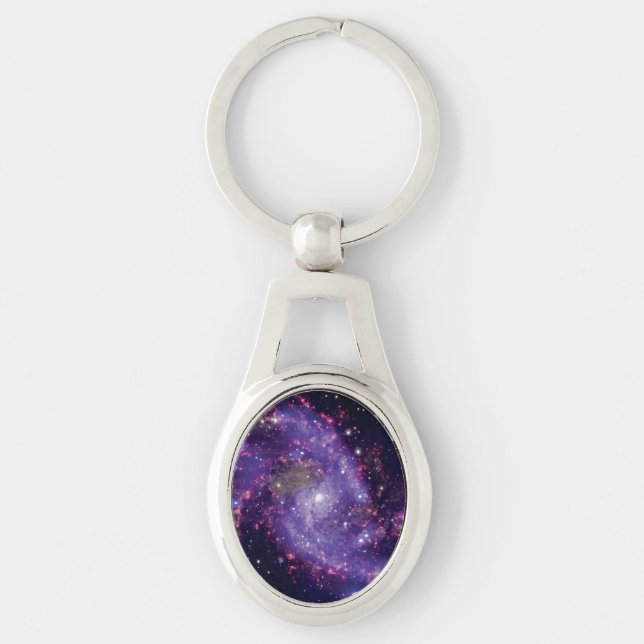 The Fireworks Galaxy Outer Space Photo Key Ring (Front)