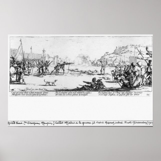 The Firing Squad, plate 12 Poster (Front)