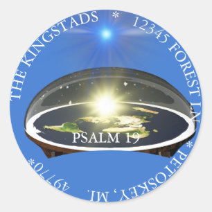 THE FIRMAMENT  SCRIPTURE CLASSIC ROUND STICKER