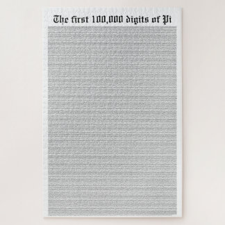 The first 100,000 digits of Pi Jigsaw Puzzle
