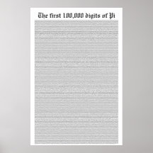The first 100,000 digits of Pi