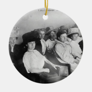 The First All Woman Jury in Las Angeles from 1911 Ceramic Ornament