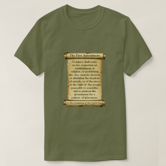The First Amendment - A MisterP Shirt (Design Front)