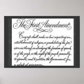 The First Amendment Poster
