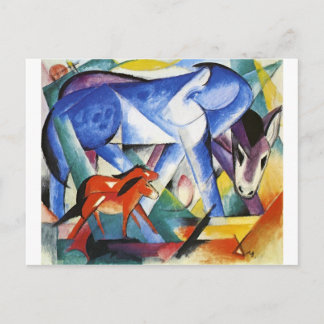 The First Animals by Franz Marc Postcard