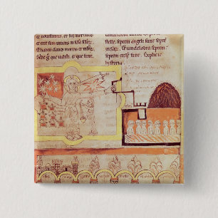 The First Appearance of the Son of Man 15 Cm Square Badge