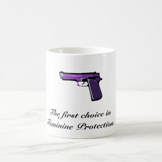 THE FIRST CHOICE IN FEMININE PROTECTION COFFEE MUG