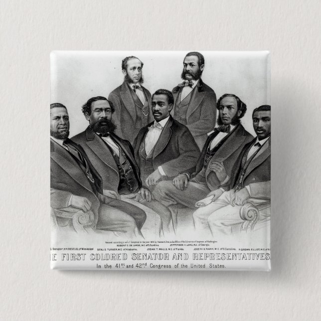 The First Coloured Senator and Representatives 15 Cm Square Badge (Front)