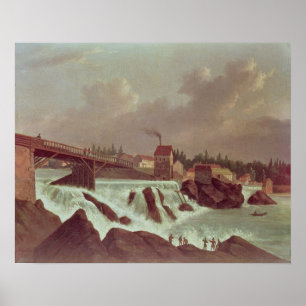 The first cotton mill in America Poster