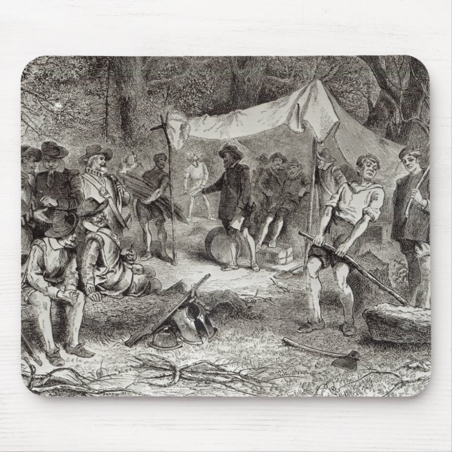 The First Day at Jamestown Mouse Pad (Front)