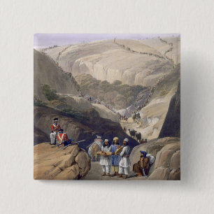 The First Descent Through the Koojah Pass, from 'S 15 Cm Square Badge