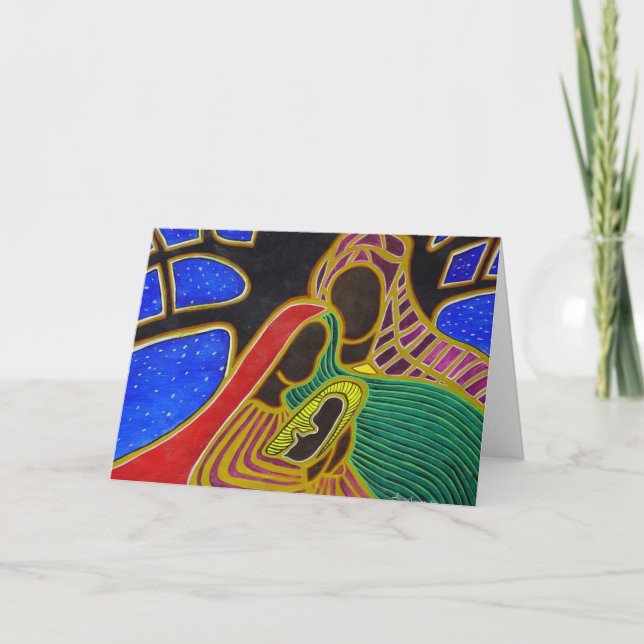 "The First Family" Holiday Card by Janice T Senter (Front)