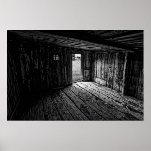 THE FIRST JAIL in MONTANA TERRITORY   1860 Poster