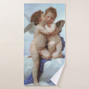 The First Kiss, Amor and Psyche, Bouguereau Bath Towel