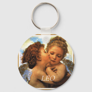 the first kiss angels cherubs, LEO - Customised Key Ring