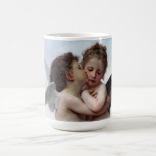 The First Kiss painting by William Bouguereau Coffee Mug