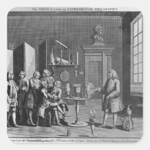 The First Lecture in Experimental Philosophy Square Sticker