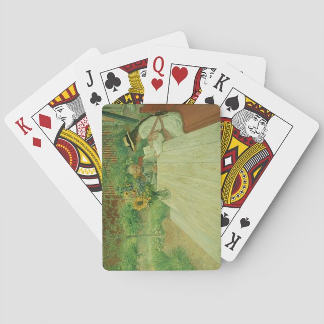 The First Lesson, 1903 Playing Cards (Back)