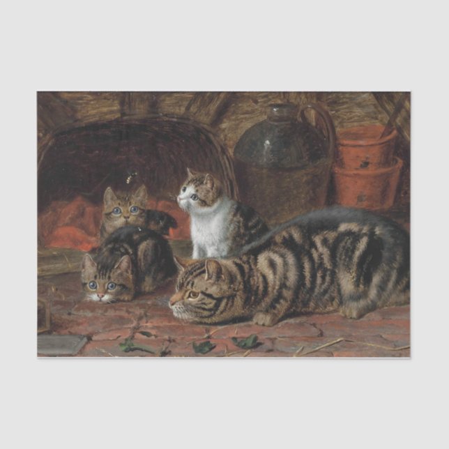 The First Lesson by Horatio Henry Couldery Tissue Paper (Front)