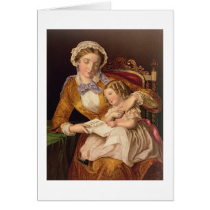 The First Lesson, pub. by Baxter, 1855 (print)