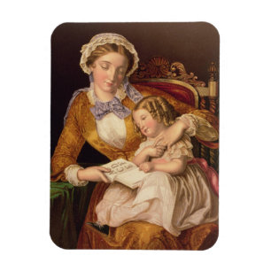 The First Lesson, pub. by Baxter, 1855 (print) Magnet
