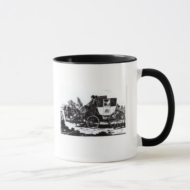 The First Mail Coach, 1784 Mug (Right)
