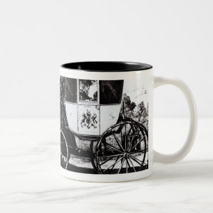 The First Mail Coach, 1784 Two-Tone Coffee Mug