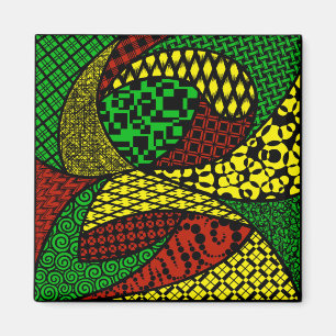 "The First Mix" Square Magnet