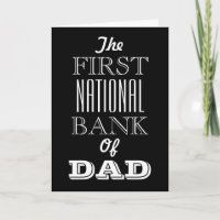 The First National Bank of Dad Father's Day