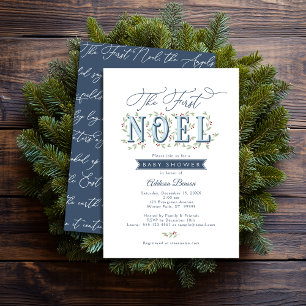 The First Noel Christmas Baby Shower Invitation