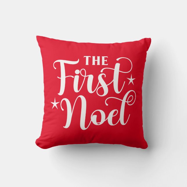 The First Noel Christmas Cushion (Front)