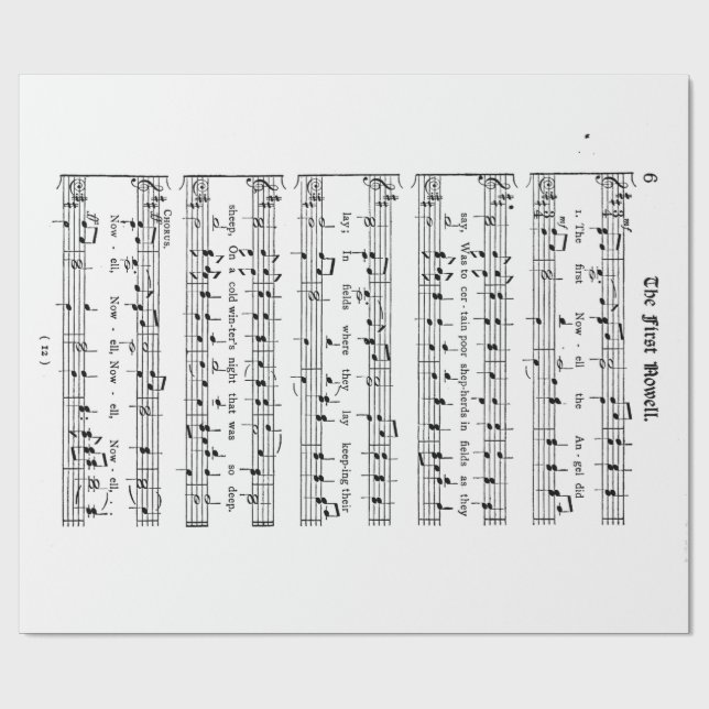 The First Noel Wrapping Paper (Flat)