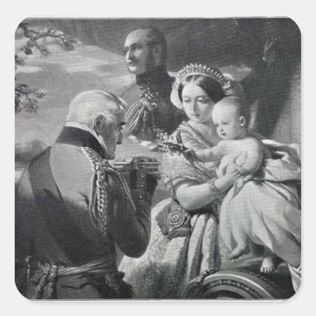 The First of May 1851, engraved by Werner Square Sticker (Front)