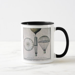 The First Parachute Descent by Andre-Jacques Garne Mug