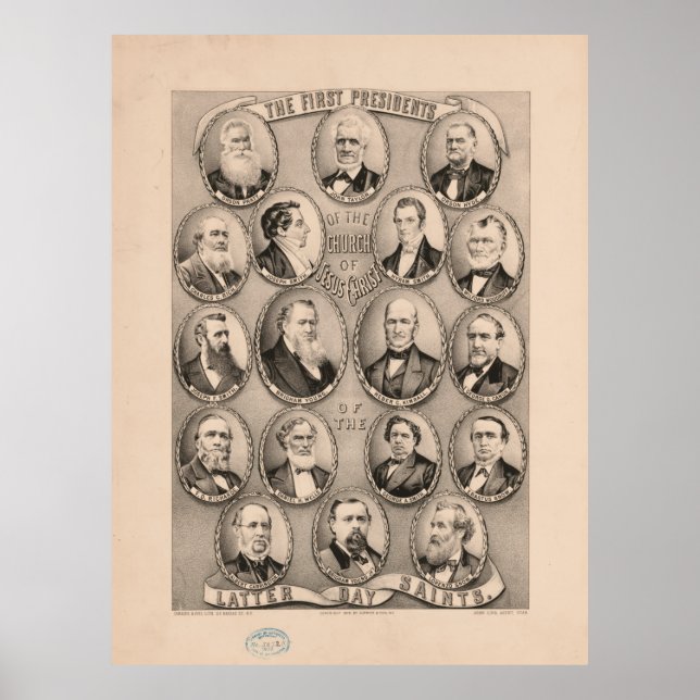 The First Presidents of the Mormon Church (1879) Poster (Front)