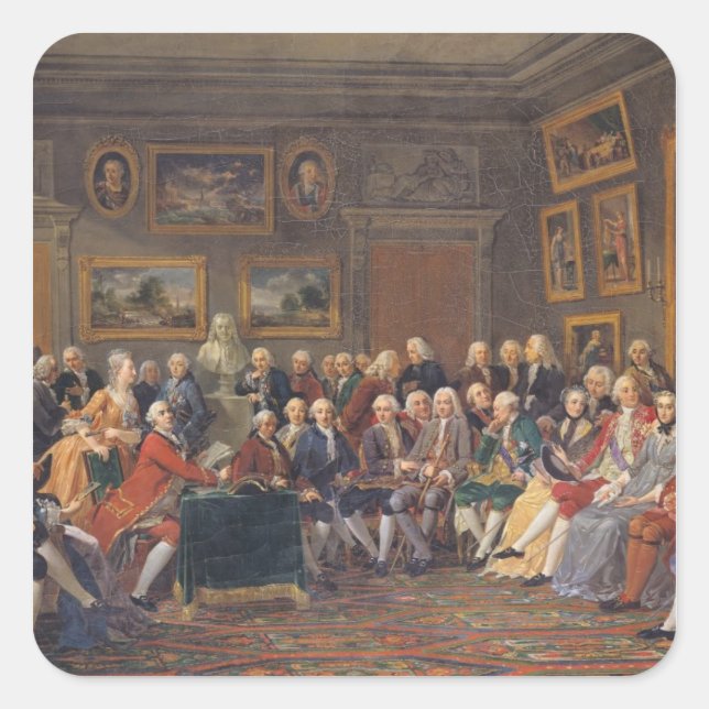 The First Reading at Mme Square Sticker (Front)