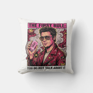 The First Rule - You Do Not Talk About It 90s Soap Cushion