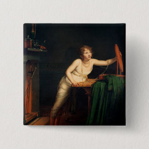 The First Sense of Coquetry, 1804 15 Cm Square Badge