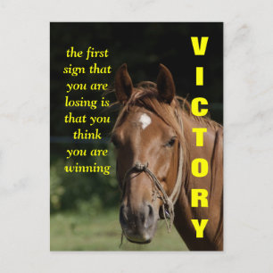 The first sign that you are a loser postcard