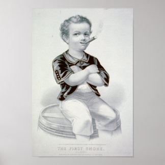 The First Smoke - 1870 Poster
